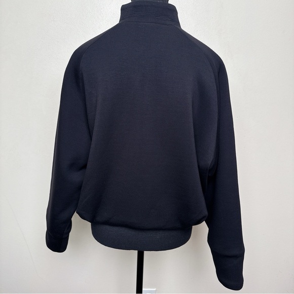 Leze The Label Womens Medium Weighted Harlow Cropped Basic Jacket In Black - Picture 3 of 14